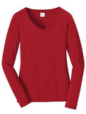 Port & Company® Women's Long Sleeve Fan Favorite™ V-Neck Tee