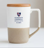 Alumni Rochester 15-oz. Two-Tone Ceramic Mug w/Wood Lid