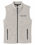 Port Authority® Heather Grey Fleece Sweater Vest