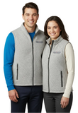 Port Authority® Heather Grey Fleece Sweater Vest