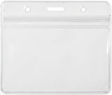 ID Badge Holders with Resealable Zips