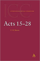 International Critical Commentary: Acts 15-28