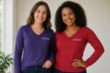 Port & Company® Women's Long Sleeve Fan Favorite™ V-Neck Tee